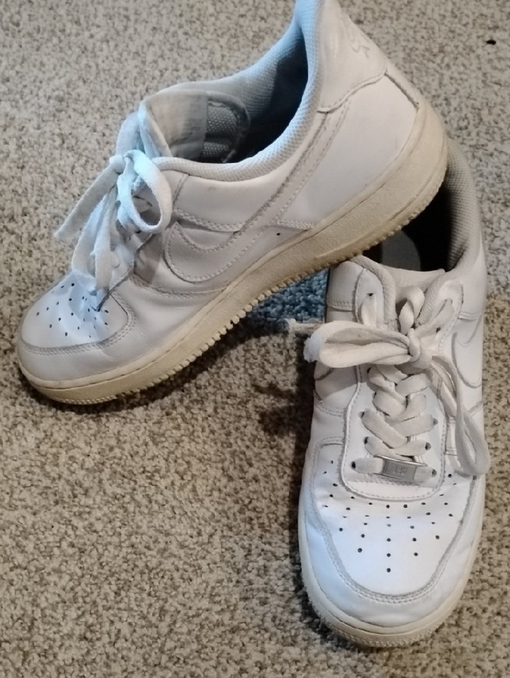 Nike Air Force Triple White Low-Top Leather Sneakers